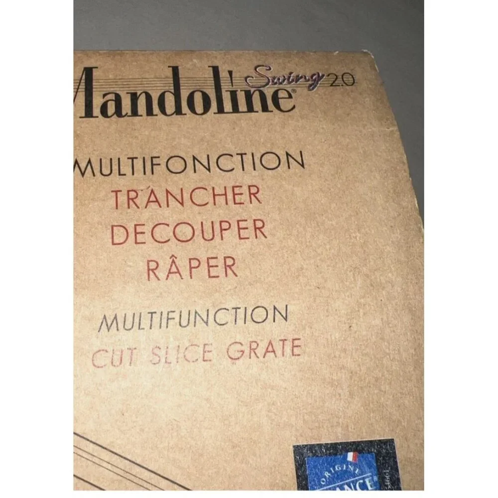De Buyer Mandoline Swing 2.0 avec 3 râpes fonction poussoir/slider ergonomique F